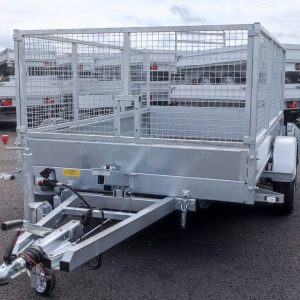 Pack remorque plateau basculant Hubière avec ridelles grillagées
