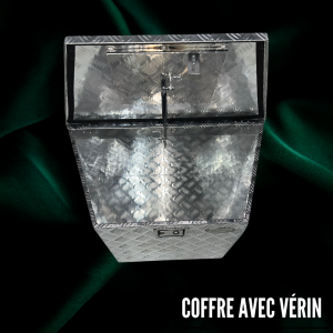 Coffre avec vérin en aluminium