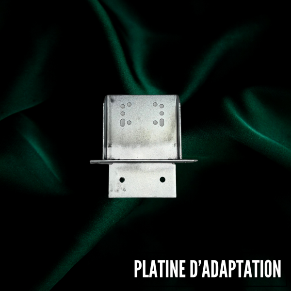 Platine d'adaptation roue jockey