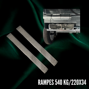Rampes 540 kg 220x34 cm