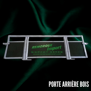 Ridelle arrière bois