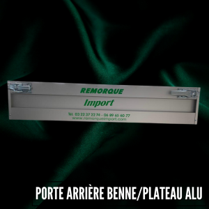 Ridelle arrière benne & plateau aluminium