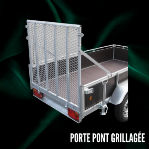 Porte pont grillagée