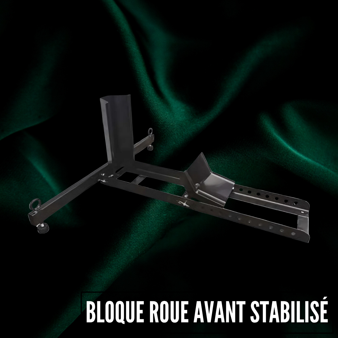Bloque roue avant stabilisé